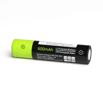 6pcs/veliko ZNTER 1,5 V AAA polnilne baterije 600mAh USB polnilna litij-polimer baterija hitro polnjenje preko Mikro USB kabla