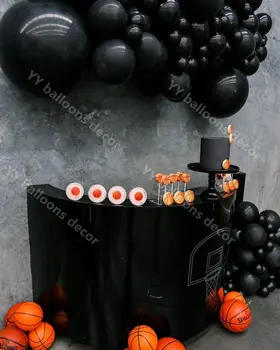84Pcs Halloween Black Ballon Garland Arch Nastavite 18. Happy Birthday Party Okraski za Odrasle Obletnico Poroke Dekor Supplie Baby