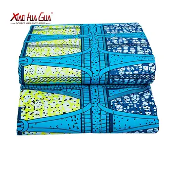 Ancara tkanine Afriške poliester natisnjeni modra Afriška tla-plast voska visoke kakovosti 6 metrov/veliko Afriških tkanine oblačila FP6371