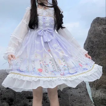 Angel Loita obleko JSK Japonski lolita stranka obleko kawii vintage obleko lepe lolita