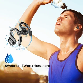 Arikasen Bluetooth slušalke TWS Bluetooth 5.0 pravi brezžični čepkov s držalo za uho LED Polnjenje primeru mikrofon Športne slušalke