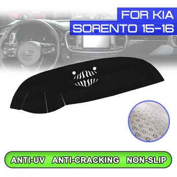 Avto armaturne plošče Mat Anti-umazano Non-slip Dash Kritje Mat UV Zaščito Odtenek za KIA Sorento 2016