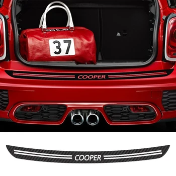 Avto Zadnji Odbijač Prtljažnik Obremenitev Rob Zaščitnik Nalepke Za Mini Cooper S JCW R56 Cabrio R57 Auto Ogljikovih Vlaken Vinilne Nalepke Dodatki
