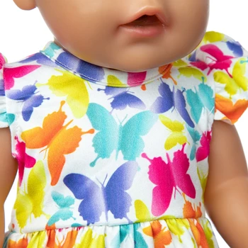 Barvita Obleko Lutka Obleko, ki ustreza 17 palčni 43 cm Punčko Oblačila Rojen Baby Obleko Za Otroka, Rojstni dan Festivala Darilo