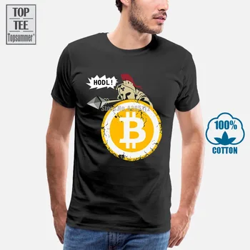 Bitcoin Hodl Vaše Cryptos T-Majice 3D T-Shirt Moški Tee Majica Hip Hop T-Majice Kratek Rokav T-Shirt Moški, Bela Majica Črn Tshirt
