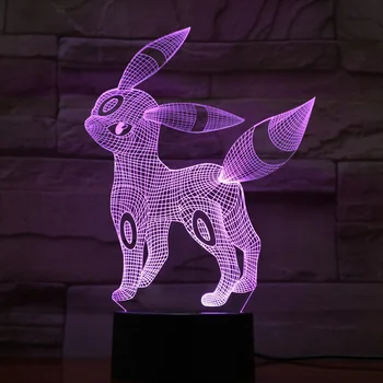 BOCHSBC Pisane Risanke 3D Iluzije Luči Akril Noč Svetlobe se Dotaknite Spreminjanje 7 Barv namizne Svetilke Umetnosti Svetlobe Lampara