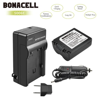 Bonacell 1500mAh CGA-S006 CGR CGA S006E S006A S006 DMW-BMA7 Kamere, Baterija+Polnilec za Panasonic DMC FZ7 FZ8 FZ18 FZ28 FZ50 L50