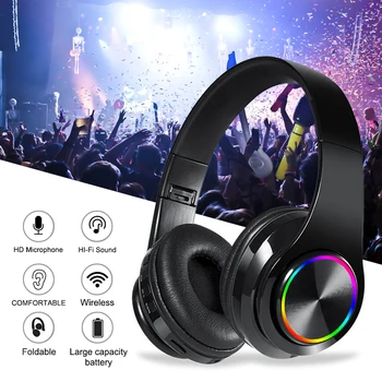 Brezžične Slušalke Bluetooth Slušalke Zložljive Slušalke Nastavljiv Slušalke Z Mikrofon za telefon, Pc Lattop Mp3 TV