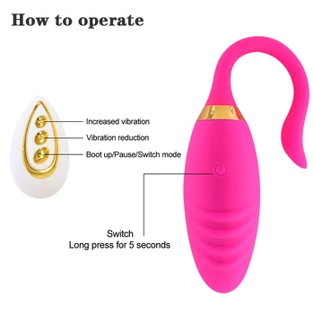 Brezžični Daljinski upravljalnik z vibriranjem Jajca Vibrator za ženske Sex Igrača za Žensko Klitoris Stimulator Vaginalne Kroglice Igrače za Odrasle