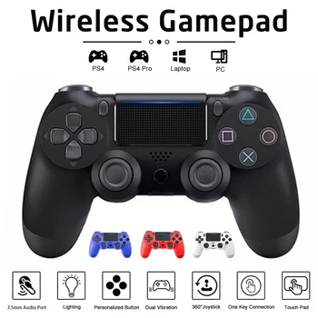 Brezžični Gamepad Bluetooth brezžični gamepad za PS4 dvojno vibracije žiroskop PC Video Igre Joypad