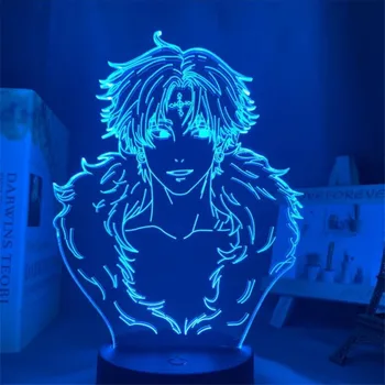 CHROLLO LUCILFER Slika Anime LED Nočna Lučka Hunter X Hunter Otrok Nightlamp 3d Svetlobe, Spalnica Dekoracijo Otroci Darila