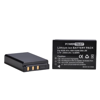 DB-L50 Klic-5001 Polnilna Baterija +LED USB Polnilec za Kodak DX6490 DX7440 DX7530 DX7540 DX7580 DX7590 DX7591 DX7630