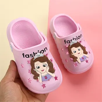 Disney otroška luknjo čevlji fantje risanka zaprtih otroške copate dekleta princesa zamrznjene sandali