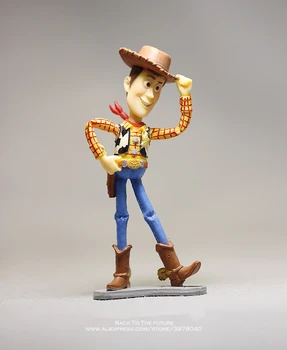 Disney Toy Story 3 Woody Q Različica 10 cm PVC figuric mini Lutke Otroci Igrače model za darilo Otrok