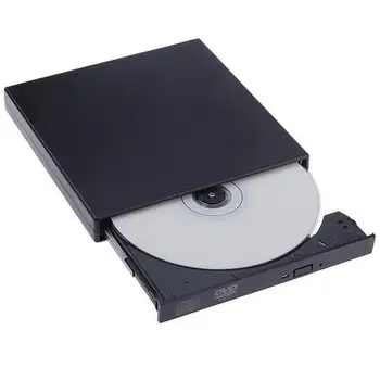 DVD-ROM, USB 2.0 Zunanji DVD-ROM Drive, USB, DVD, CD-Pogon Optični Pogon Zunanjega Predvajalnika DVD Bralnik brezplačna dostava do ruske