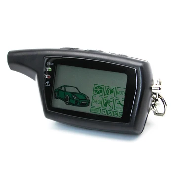 DXL 3000 LCD zaslon, Daljinski upravljalnik Ključni Fob Verige Keychain za rusko Verzijo Vozila Varnosti Dve poti avto alarmni sistem PANDORA DXL3000