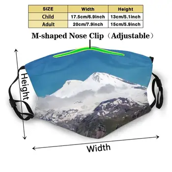 Elbrus , Rusija Ponovno Usta Masko Filter Kul Smešno Maske Elbrus Rusija Gorah Ledenik Potovanja Hobi Kul Stil