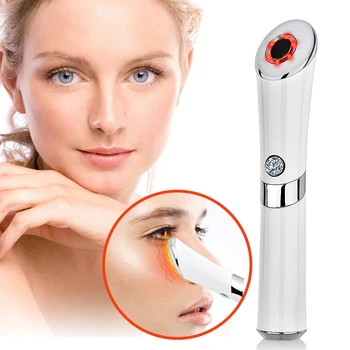 Električni Vibracije Anion Oči Massager Blue & Rdeča Svetloba Laserja Pero Anti Zabuhlost Anti Aging Gubam Oči Obliž Oči Nego Kože Orodje