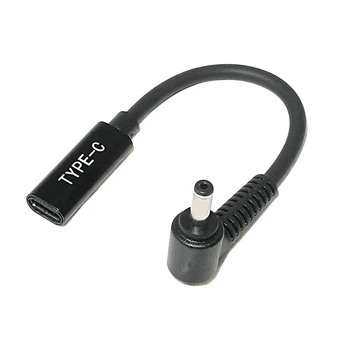 ENOSMERNO Napajanje 4.0x1.35mm Moški Vtič USB Tip C Ženski Priključek Priključek z Cabe Kabel za Asus Zenbook UX21A UX31A UX32A