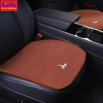 Flanela Oblazinjenega sedeža kritje Za Tesla Model 3 X S Celotno serijo, toplo, Snug blazine Avto spremenjen notranja oprema dekoracijo