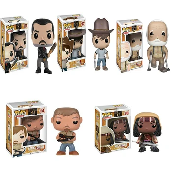 Funko POP Walking Dead Negan Carl Original Škatla 10 cm Vinil figuric Otroci Igrače za Otroke Zbirateljske Model Darila