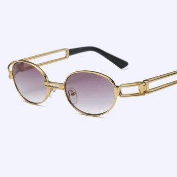 Gafas pregleden okrogle očala clear leče moški moški majhne ovalne sončna očala za ženske steam punk sončna očala ženski pink odtenki