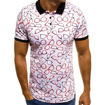 GITF poletnih športnih Novo 10 barv 2020 Polo 3D printed majica s kratkimi rokavi Moški Fitnes, ki Teče Majica kratek Rokav Športne Telovadnice Oblačila
