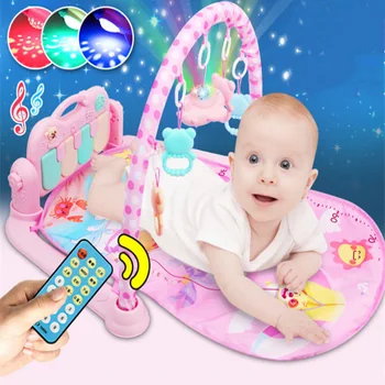 Glasbeni Otroška Igra Mat 0-36 mesec Otroci Preprogo Izobraževalne igrače Puzzle Preproga Z Klavir Tipkovnico Baby Telovadnici Plazil Dejavnosti Mat igrače