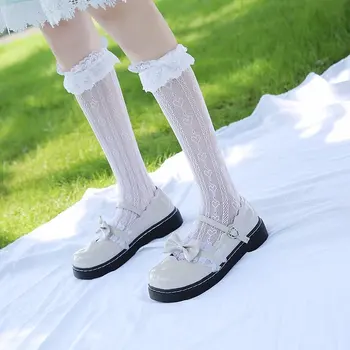 Gothic Lolita Krog Glave Platforma Čevlji Jk Enotno Japonske Ženske Čevlje Anime Cosplay Obutev JK