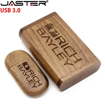 JASSTER USB 3.0 pomnilniški ključek Prosto po meri LOGO Memory Stick+embalažo Polje pendrive 4GB 8GB 16GB 32GB 64GB fotografija darilo