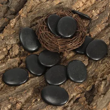 KiWarm Na Prodajo 12pcs Naravne Energije Masaža Kamen Nastavite Vroče SPA Skale Bazalt Stone Terapija za Lajšanje Bolečin Zdravje Kamen Doma Dekor