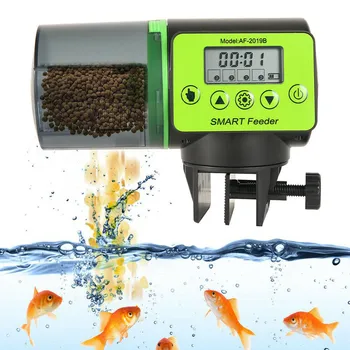 LCD Elektronski Samodejno Ribe Napajalni Razpršilnik Programirano Samodejno Tank Hrane, Hranjenje Pralni Akvarij Auto Ribe Napajalni Časovnik #N