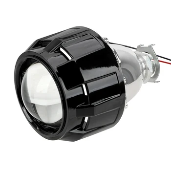 LEEPEE Za H1 Xenon LED Žarnica H4 H7 Srebrno Črne Lupine 2.5 Inch motorno kolo Avto Smerniki Pribor Xenon HID Projektor Objektiv