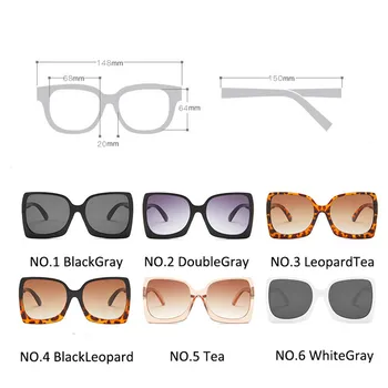 LeonLion 2021 Prevelik Sončna Očala Ženske Kvadratnih Letnik Očala Ženske/Moški Luksuzni Očala Ženske Ogledalo Oculos De Sol Feminino