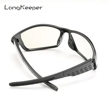 LongKeeper Polarizirana Photochromic sončna Očala Moških Black UV400 Vožnje Kameleon Očala Dan Noč Voznik Očala 1009/1020-BS
