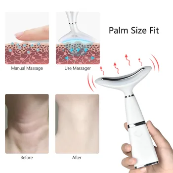 Microcurrent Face Lift Pralni EMS Roller Naprave Gubam za odstranjevanje barve Anti Aging Vratu Massager LED Foton za Smetano Prehrana privzema