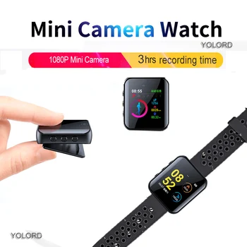 Mini Kul Fotoaparat 1080P Pametno Gledati HD Video Snemanje Mikro Kamera Šport Pedometer Snemalnik Nosljivi Kamere Manžeta