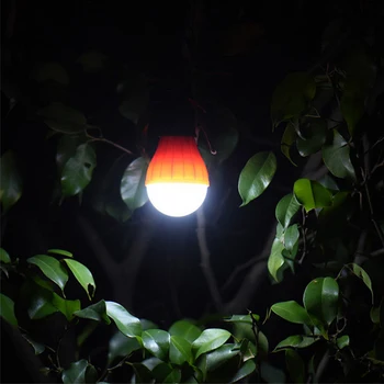 Mini Prenosni Luč Šotor Luči LED Žarnice Zasilne Svetilke Vodotesne Visi Kavelj Svetilka Za Kampiranje 4 Barve, Uporaba 3*AAA