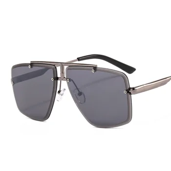 Moda Luksuzni Kvadratnih Kovinski Okvir Gradient Sončna Očala Moški Ženske 2020 Retro Blagovne Znamke Oblikovalec Vožnjo Sončna Očala Trendi Na Debelo