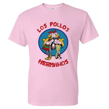 Moda za moške Breaking Bad Majica 2016 LOS POLLOS Hermanos T Shirt Piščanec Bratje Kratek Rokav Tee Hipster Vroče Prodaje Vrhovi