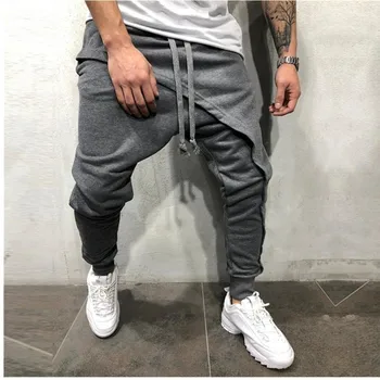 Moomphya 2019 Nove Ulične hip hop moških joggers hlače Multi križ plast Dolge hlače za moške, Suh harem hlače, moške hlače