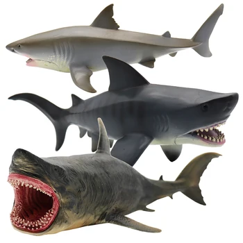 Morje Življenja Divjak Megalodon Kit morski Pes Model Akcijskega Slika PVC Ocean Morskih Živali Izobraževalne Otroci Igrače Fantje Darilo