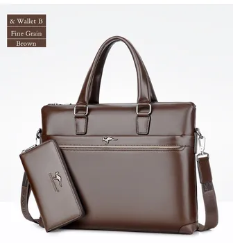 Moški aktovke prosti čas laptop poslovna Torba kakovosti PU formalno delo torbe, velike zmogljivosti, torbici, Moški torbice