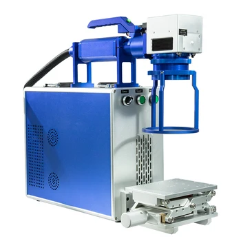 Najboljše cene Raycus 20W 30W fiber laser kovinski ce stroj, ki se uporabljajo za kovinsko zlata aluminija iver graviranje stroj