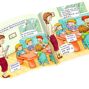 Naključno 10 Knjig za Otroke angleška slikanica Storybook Razsvetljenje Kognitivne Zgodnjega Učenja Sliko Tale Spanjem Zgodbo Knjiga