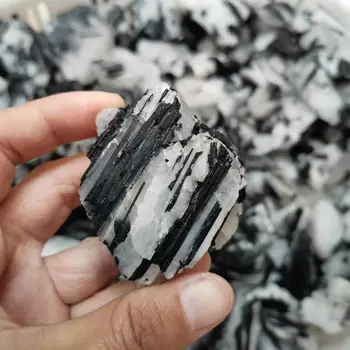 Naravni Črni Turmalin Kristalov Raw Black rutilated Kristalno Mineralnih Vzorcu Energije Zdravilni Kamen