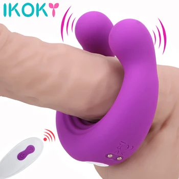 Nekaj Vibrator za Penis Stimulacijo Klitorisa Spola Igrače, Petelin Obroč Vibrator,Brezžični Daljinski upravljalnik Klitoris Stimulator Massager