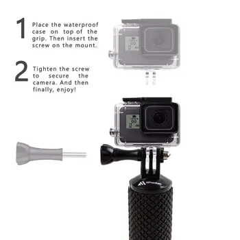 Nepremočljiva Plavajoče Ročaja Za Gopro Hero 8 7 6 5 Xiaomi delovanje Fotoaparata Komplet z pašček za zapestje Carabiner Za Vodni Šport Fotoaparat