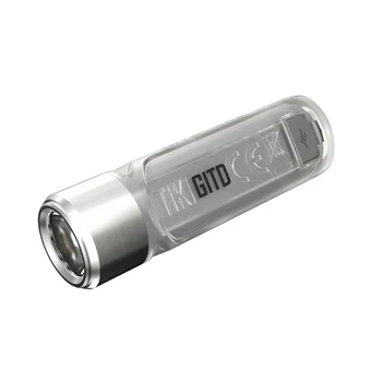 NITECORE TIKI GITD LED Svetilka 300LM + UV Lučka za Polnjenje Keychain Svetilka Sveti-v-temno Različica za Kampiranje na Prostem