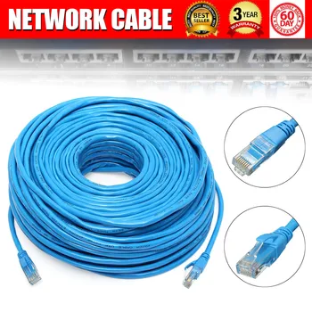 NOVO 50M/164Feet RJ45 CAT6 CAT6E Ethernet, Internet LAN-Wire Omrežni Kabel Kabel za Prenosni Usmerjevalnik Omrežni Kabel
